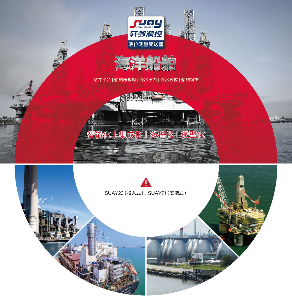 海洋船舶（鉆井平臺、船舶壓載艙、海水壓力、海水液位、船舶鍋爐